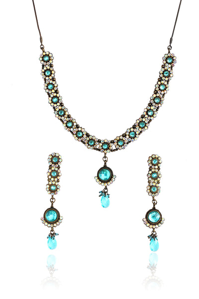 Floral Necklace Set By Touchstone- BBNSWE57-01AW-Z - TrainingDays