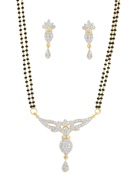 Ethnic Indian Style Mangalsutra Pendant Set Bead Strand W- BBPSG988-01A--M - TrainingDays