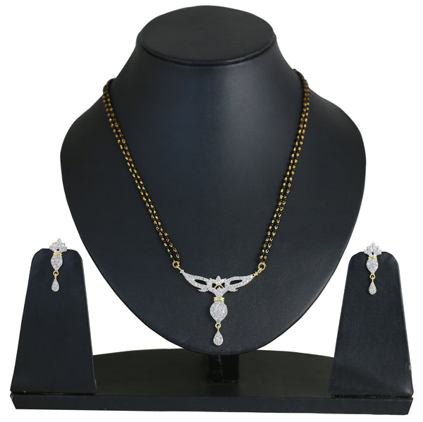 Ethnic Indian Style Mangalsutra Pendant Set Bead Strand W- BBPSG988-01A--M - TrainingDays