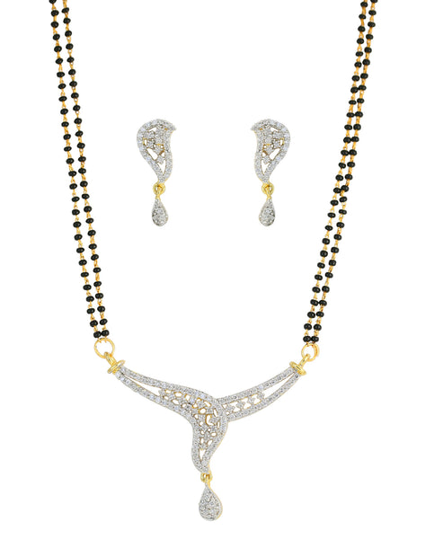 White Stunning Pretty Indian RichTraditional Mangalsutra- BBPSG996-01A--M - TrainingDays