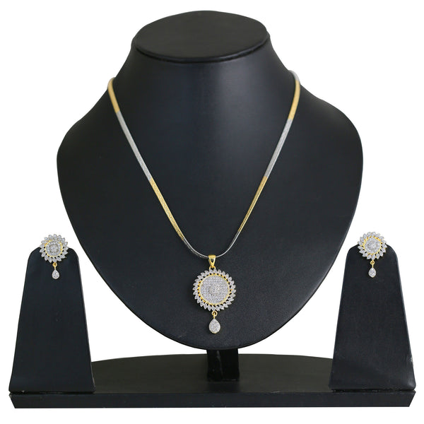 Stunning Micron Setting Pendant Set Faux Pear Cut Ruby Cu- BBPSG997-01A--M - TrainingDays