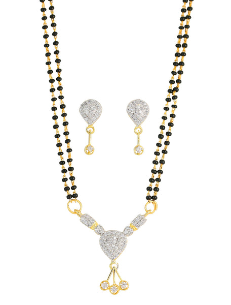 Brass Base Two Tone Plated Stylish Mangalsutra Pendant Cu- BBPSGA05-01A--M - TrainingDays