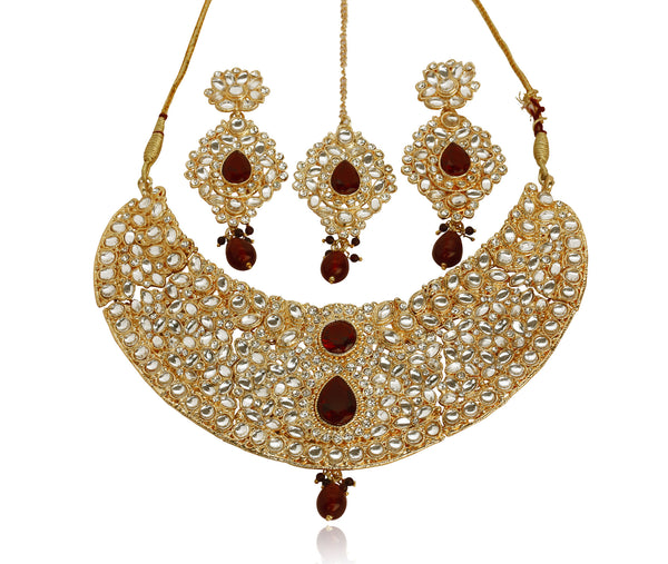 Kundan Necklace Set By Touch Stone- DGNSK022-02AKRY - TrainingDays