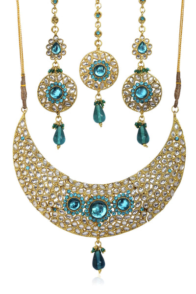 Kundan Necklace Set By Touchstone - DGNSK057-01KE-Y - TrainingDays