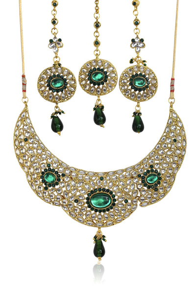 Kundan Necklace Set By Touchstone- DGNSK058-02KE-Y - TrainingDays