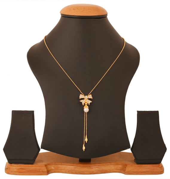 Touchstone Gold Plated Butterfly Lariat Pendant- FPP--203-01A--Y - TrainingDays