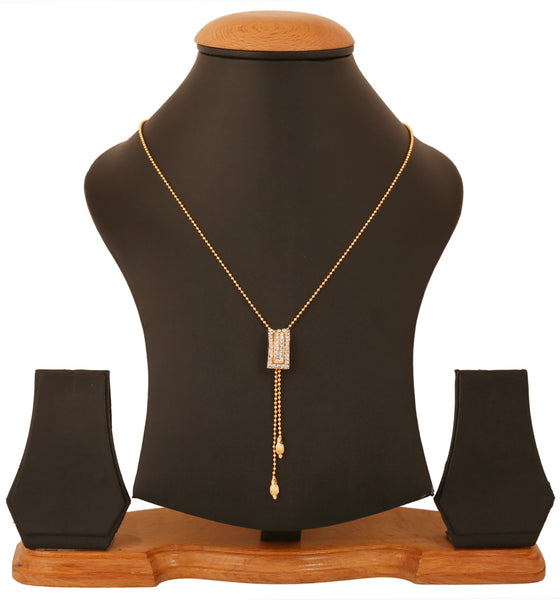 Touchstone Gold Plated Beautiful Lariat Pendant- FPP--204-01A--Y - TrainingDays