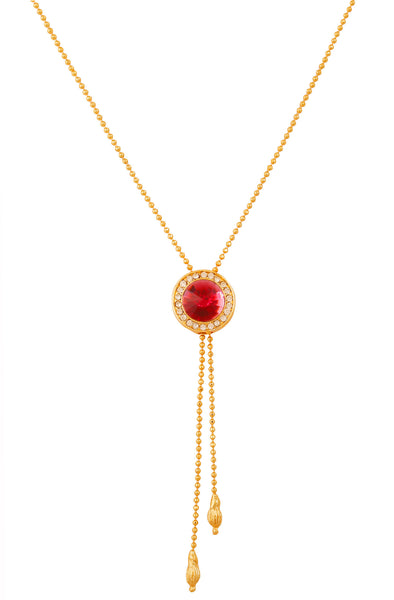 Touchstone Gold Plated Mystic Lariat Pendant- FPP--209-02AZ-Y - TrainingDays