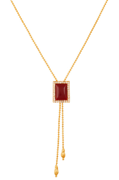 Touchstone Gold Plated Impressive Lariat Pendant- FPP--210-02AR-Y - TrainingDays