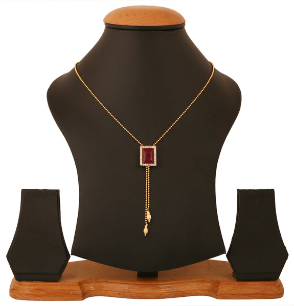 Touchstone Gold Plated Impressive Lariat Pendant- FPP--210-02AR-Y - TrainingDays