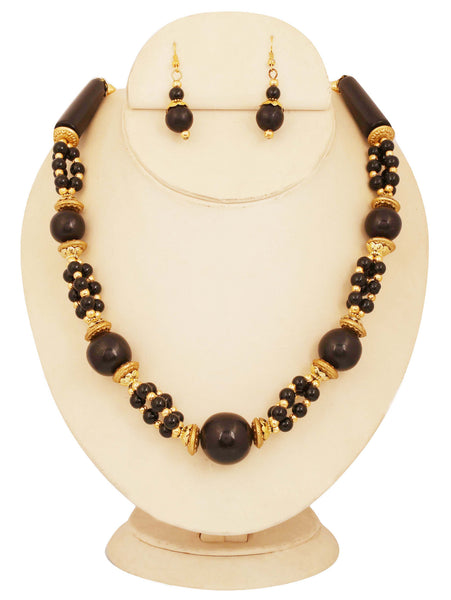 Artistically Designed, Rich & Colourful Bead Necklace Set by Touchstone- GMNS-110-01---Y - TrainingDays