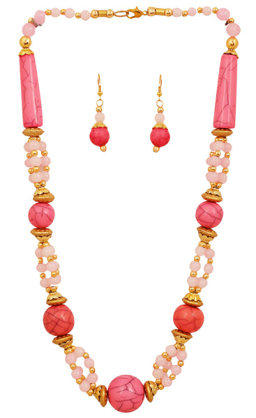 Artistically Designed, Rich & Colourful Bead Necklace Set by Touchstone- GMNS-110-02---Y - TrainingDays