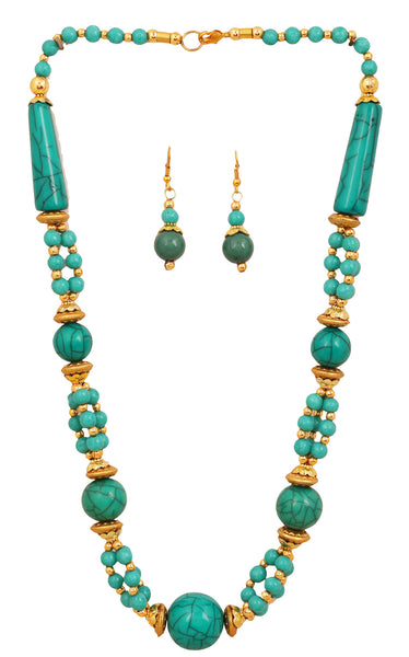 Artistically Designed, Rich & Colourful Bead Necklace Set by Touchstone- GMNS-110-03---Y - TrainingDays