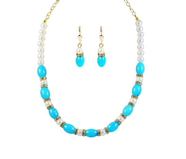 Rhinestone Necklace Set By Touchstone - GMNS-314-03A--Y - TrainingDays
