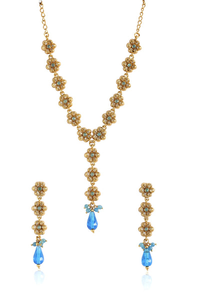 Floral Necklace Set By Touchstone- MENS-720-01KW-Y - TrainingDays